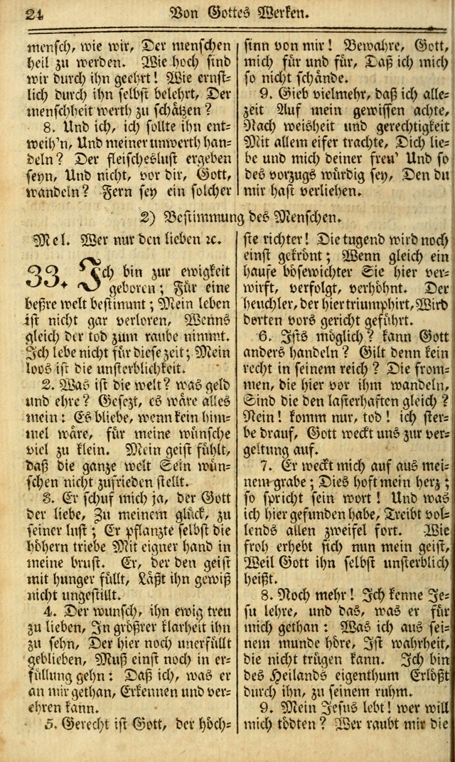 Das Gemeinschaftliche Gesangbuch: zum gottesdienstlichen Gebrauch der Lutherischen und Reformirten Gemeinden in Nord-America. (1st.. Aufl) page 24