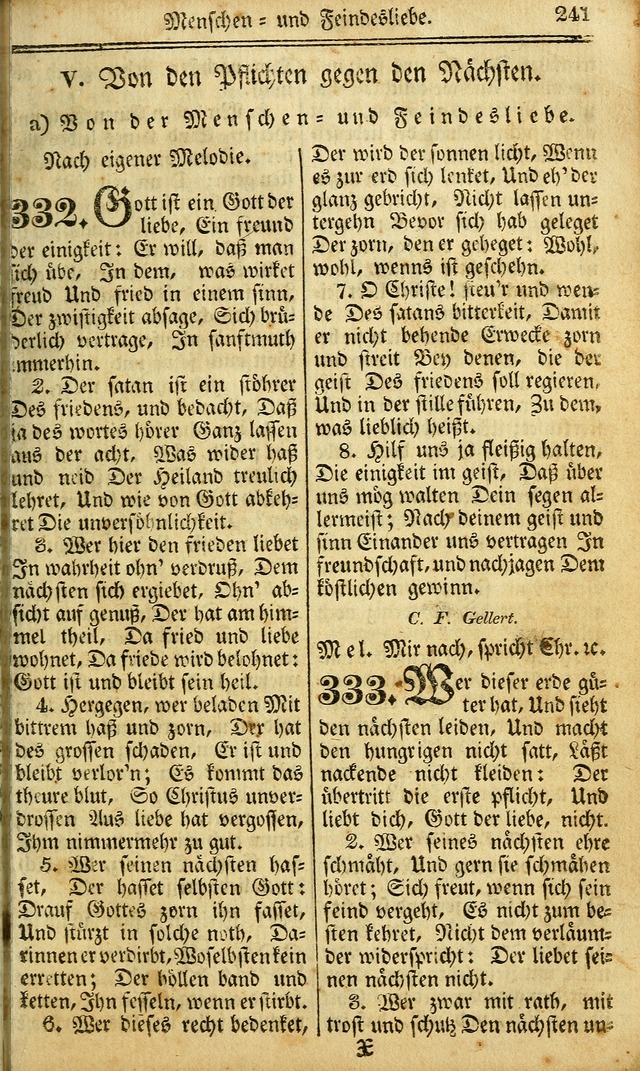 Das Gemeinschaftliche Gesangbuch: zum gottesdienstlichen Gebrauch der Lutherischen und Reformirten Gemeinden in Nord-America. (1st.. Aufl) page 241