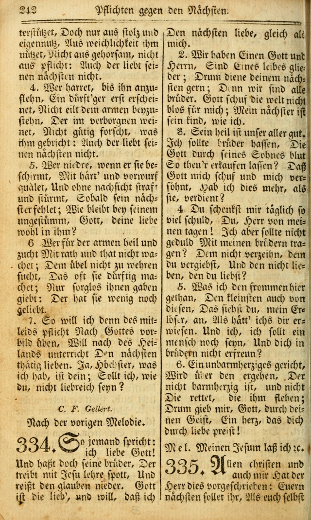 Das Gemeinschaftliche Gesangbuch: zum gottesdienstlichen Gebrauch der Lutherischen und Reformirten Gemeinden in Nord-America. (1st.. Aufl) page 242