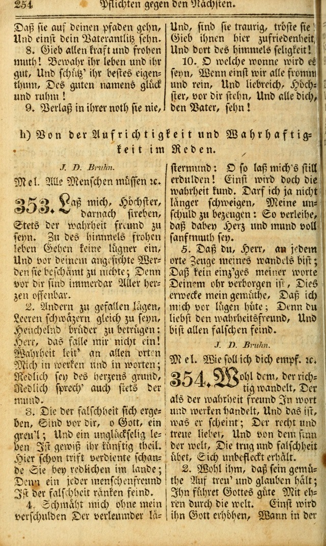 Das Gemeinschaftliche Gesangbuch: zum gottesdienstlichen Gebrauch der Lutherischen und Reformirten Gemeinden in Nord-America. (1st.. Aufl) page 254