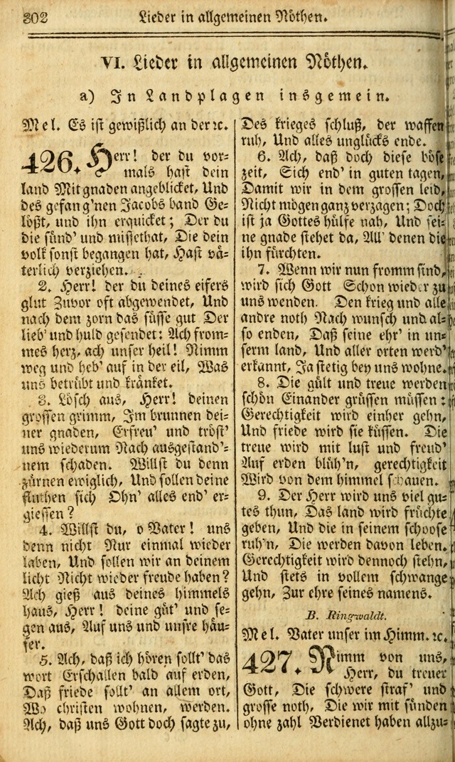 Das Gemeinschaftliche Gesangbuch: zum gottesdienstlichen Gebrauch der Lutherischen und Reformirten Gemeinden in Nord-America. (1st.. Aufl) page 302