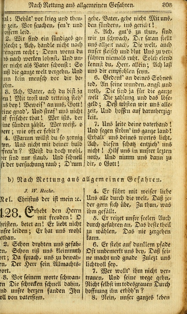 Das Gemeinschaftliche Gesangbuch: zum gottesdienstlichen Gebrauch der Lutherischen und Reformirten Gemeinden in Nord-America. (1st.. Aufl) page 303