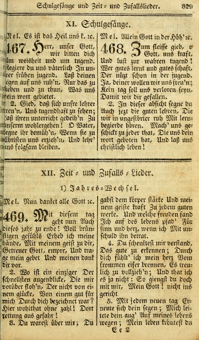 Das Gemeinschaftliche Gesangbuch: zum gottesdienstlichen Gebrauch der Lutherischen und Reformirten Gemeinden in Nord-America. (1st.. Aufl) page 329