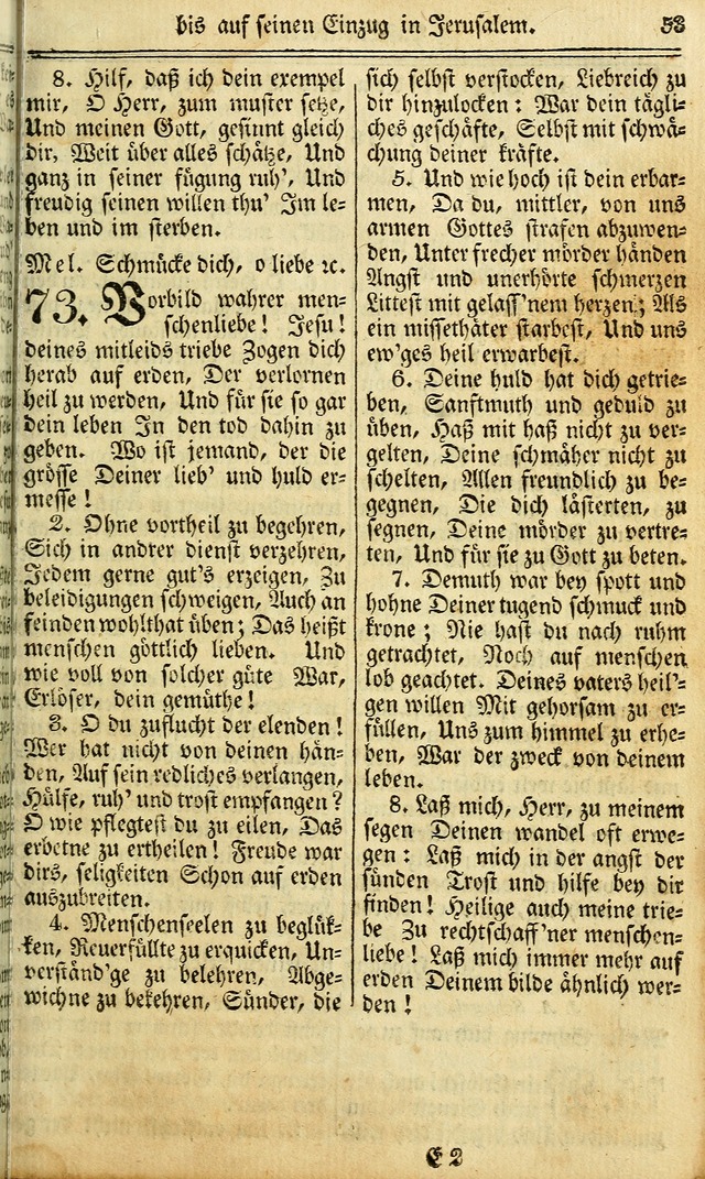 Das Gemeinschaftliche Gesangbuch: zum gottesdienstlichen Gebrauch der Lutherischen und Reformirten Gemeinden in Nord-America. (1st.. Aufl) page 53