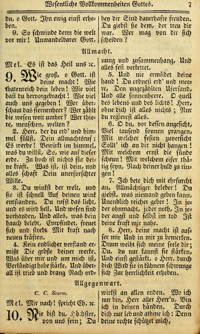 Das Gemeinschaftliche Gesangbuch: zum gottesdienstlichen Gebrauch der Lutherischen und Reformirten Gemeinden in Nord-America. (1st.. Aufl) page 7