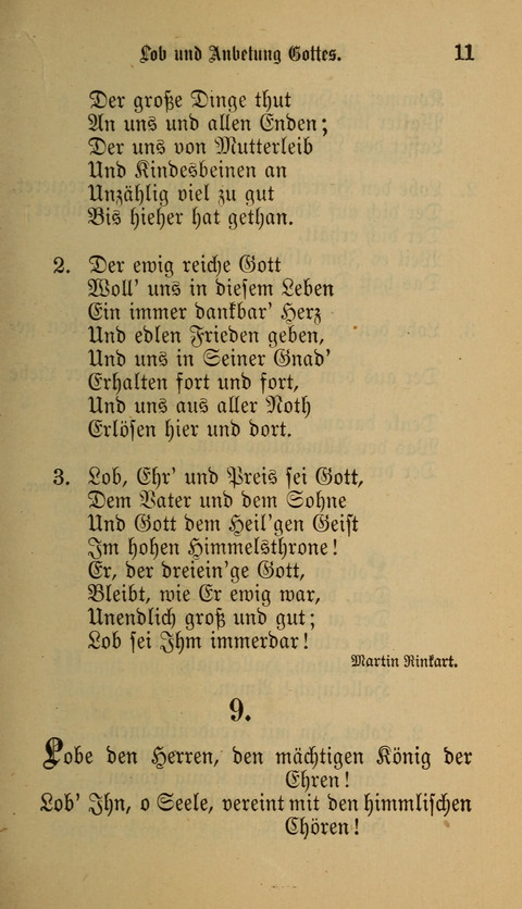 Die Glaubensharfe: Gesangbuch der deutschen Baptisten-Gemeinden. Herausgegeben auf Beschluß der Bundeskonferenz der Deutchen Baptisten-Gemeinden von America page 11