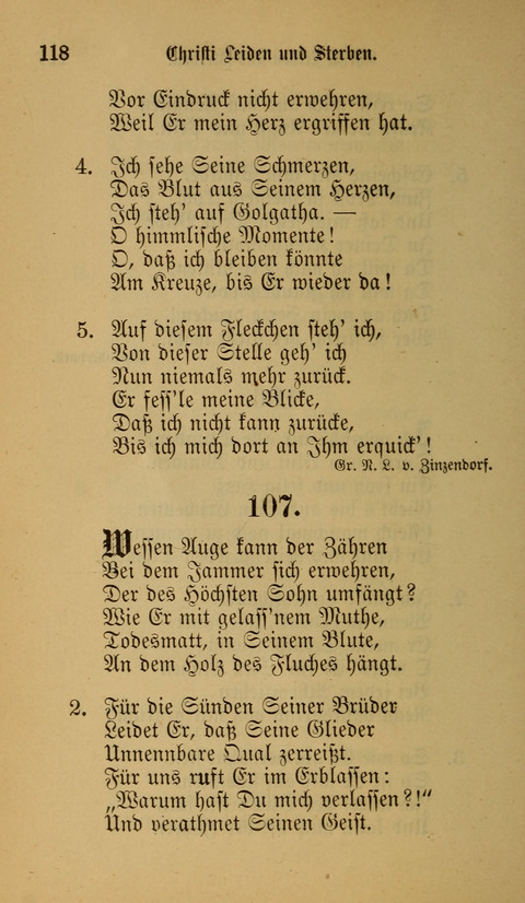 Die Glaubensharfe: Gesangbuch der deutschen Baptisten-Gemeinden. Herausgegeben auf Beschluß der Bundeskonferenz der Deutchen Baptisten-Gemeinden von America page 118