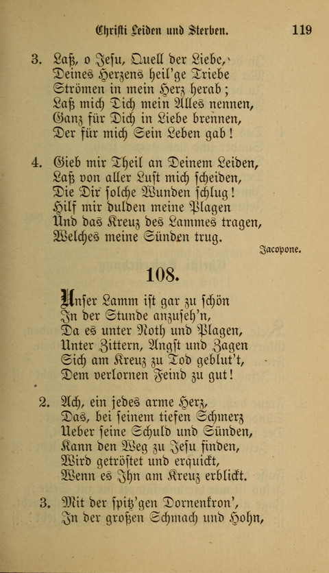 Die Glaubensharfe: Gesangbuch der deutschen Baptisten-Gemeinden. Herausgegeben auf Beschluß der Bundeskonferenz der Deutchen Baptisten-Gemeinden von America page 119