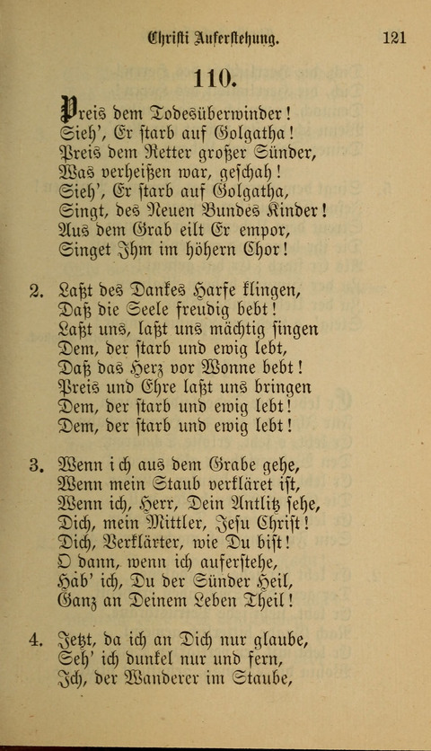 Die Glaubensharfe: Gesangbuch der deutschen Baptisten-Gemeinden. Herausgegeben auf Beschluß der Bundeskonferenz der Deutchen Baptisten-Gemeinden von America page 121