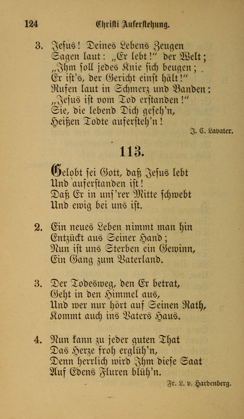 Die Glaubensharfe: Gesangbuch der deutschen Baptisten-Gemeinden. Herausgegeben auf Beschluß der Bundeskonferenz der Deutchen Baptisten-Gemeinden von America page 124