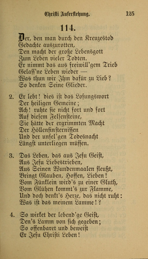 Die Glaubensharfe: Gesangbuch der deutschen Baptisten-Gemeinden. Herausgegeben auf Beschluß der Bundeskonferenz der Deutchen Baptisten-Gemeinden von America page 125