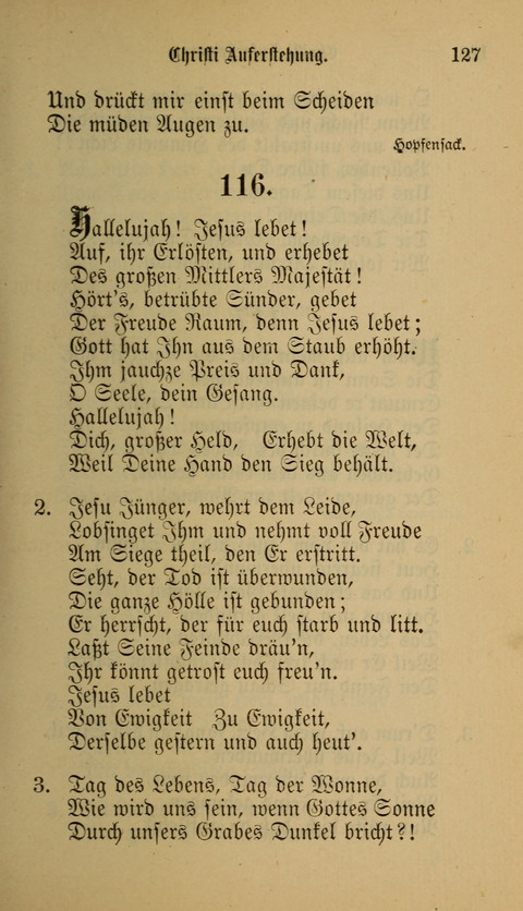 Die Glaubensharfe: Gesangbuch der deutschen Baptisten-Gemeinden. Herausgegeben auf Beschluß der Bundeskonferenz der Deutchen Baptisten-Gemeinden von America page 127