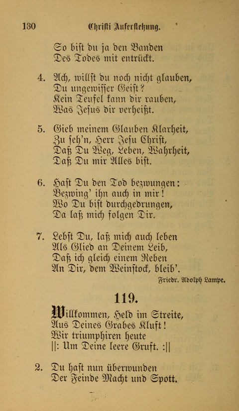 Die Glaubensharfe: Gesangbuch der deutschen Baptisten-Gemeinden. Herausgegeben auf Beschluß der Bundeskonferenz der Deutchen Baptisten-Gemeinden von America page 130