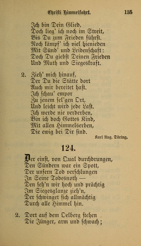 Die Glaubensharfe: Gesangbuch der deutschen Baptisten-Gemeinden. Herausgegeben auf Beschluß der Bundeskonferenz der Deutchen Baptisten-Gemeinden von America page 135