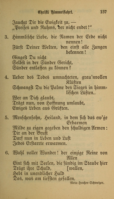 Die Glaubensharfe: Gesangbuch der deutschen Baptisten-Gemeinden. Herausgegeben auf Beschluß der Bundeskonferenz der Deutchen Baptisten-Gemeinden von America page 137