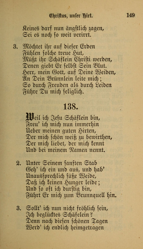 Die Glaubensharfe: Gesangbuch der deutschen Baptisten-Gemeinden. Herausgegeben auf Beschluß der Bundeskonferenz der Deutchen Baptisten-Gemeinden von America page 149