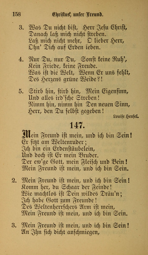 Die Glaubensharfe: Gesangbuch der deutschen Baptisten-Gemeinden. Herausgegeben auf Beschluß der Bundeskonferenz der Deutchen Baptisten-Gemeinden von America page 158