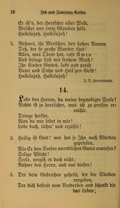 Die Glaubensharfe: Gesangbuch der deutschen Baptisten-Gemeinden. Herausgegeben auf Beschluß der Bundeskonferenz der Deutchen Baptisten-Gemeinden von America page 16