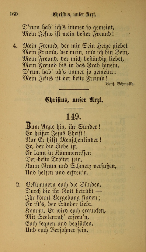 Die Glaubensharfe: Gesangbuch der deutschen Baptisten-Gemeinden. Herausgegeben auf Beschluß der Bundeskonferenz der Deutchen Baptisten-Gemeinden von America page 160