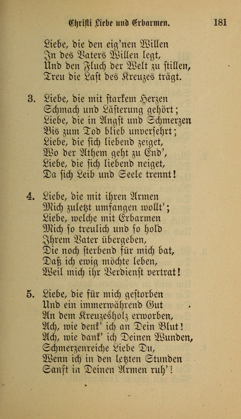 Die Glaubensharfe: Gesangbuch der deutschen Baptisten-Gemeinden. Herausgegeben auf Beschluß der Bundeskonferenz der Deutchen Baptisten-Gemeinden von America page 181