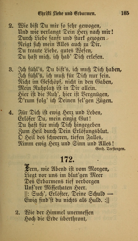 Die Glaubensharfe: Gesangbuch der deutschen Baptisten-Gemeinden. Herausgegeben auf Beschluß der Bundeskonferenz der Deutchen Baptisten-Gemeinden von America page 185