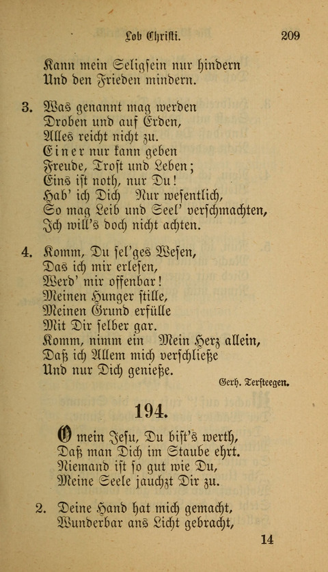 Die Glaubensharfe: Gesangbuch der deutschen Baptisten-Gemeinden. Herausgegeben auf Beschluß der Bundeskonferenz der Deutchen Baptisten-Gemeinden von America page 209