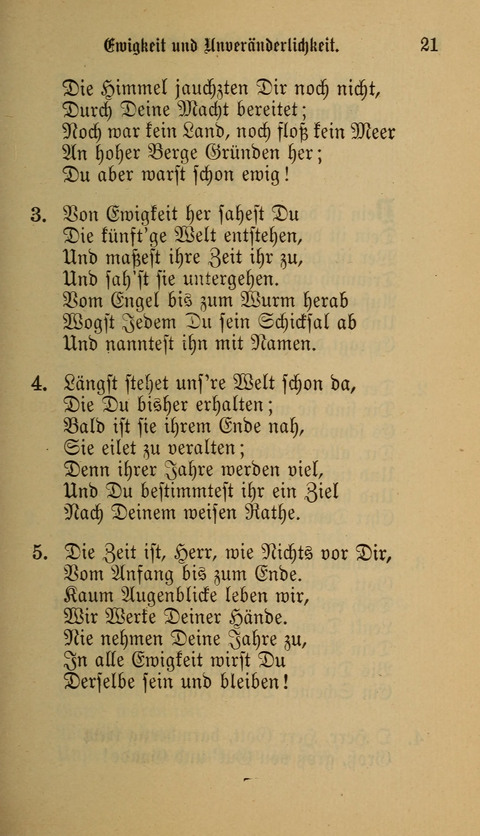 Die Glaubensharfe: Gesangbuch der deutschen Baptisten-Gemeinden. Herausgegeben auf Beschluß der Bundeskonferenz der Deutchen Baptisten-Gemeinden von America page 21