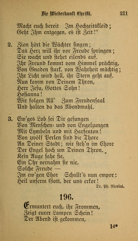 Die Glaubensharfe: Gesangbuch der deutschen Baptisten-Gemeinden. Herausgegeben auf Beschluß der Bundeskonferenz der Deutchen Baptisten-Gemeinden von America page 211