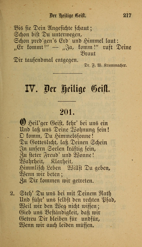 Die Glaubensharfe: Gesangbuch der deutschen Baptisten-Gemeinden. Herausgegeben auf Beschluß der Bundeskonferenz der Deutchen Baptisten-Gemeinden von America page 217