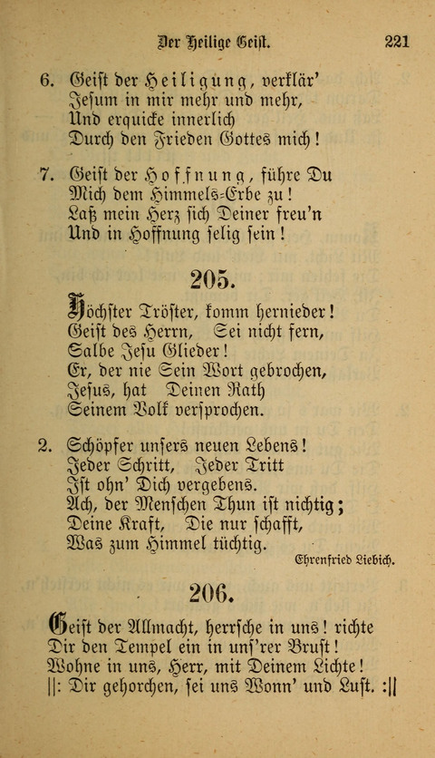 Die Glaubensharfe: Gesangbuch der deutschen Baptisten-Gemeinden. Herausgegeben auf Beschluß der Bundeskonferenz der Deutchen Baptisten-Gemeinden von America page 221