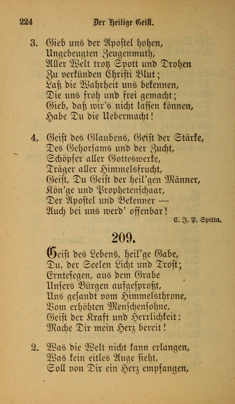 Die Glaubensharfe: Gesangbuch der deutschen Baptisten-Gemeinden. Herausgegeben auf Beschluß der Bundeskonferenz der Deutchen Baptisten-Gemeinden von America page 224