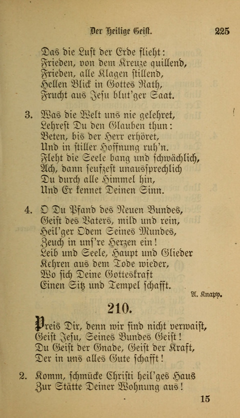 Die Glaubensharfe: Gesangbuch der deutschen Baptisten-Gemeinden. Herausgegeben auf Beschluß der Bundeskonferenz der Deutchen Baptisten-Gemeinden von America page 225