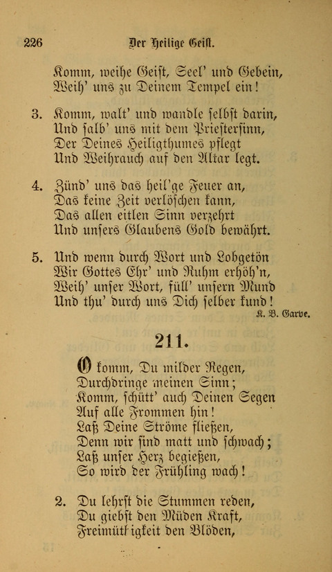 Die Glaubensharfe: Gesangbuch der deutschen Baptisten-Gemeinden. Herausgegeben auf Beschluß der Bundeskonferenz der Deutchen Baptisten-Gemeinden von America page 226