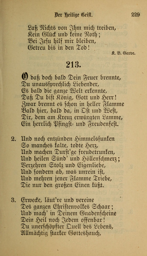 Die Glaubensharfe: Gesangbuch der deutschen Baptisten-Gemeinden. Herausgegeben auf Beschluß der Bundeskonferenz der Deutchen Baptisten-Gemeinden von America page 229