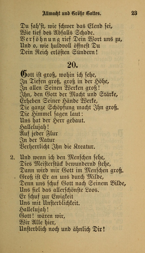 Die Glaubensharfe: Gesangbuch der deutschen Baptisten-Gemeinden. Herausgegeben auf Beschluß der Bundeskonferenz der Deutchen Baptisten-Gemeinden von America page 23