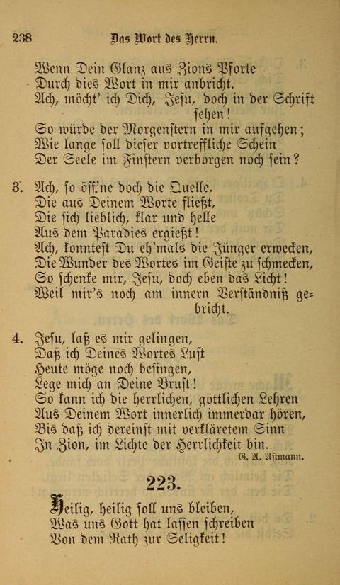 Die Glaubensharfe: Gesangbuch der deutschen Baptisten-Gemeinden. Herausgegeben auf Beschluß der Bundeskonferenz der Deutchen Baptisten-Gemeinden von America page 238