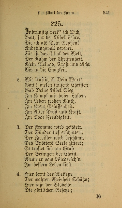 Die Glaubensharfe: Gesangbuch der deutschen Baptisten-Gemeinden. Herausgegeben auf Beschluß der Bundeskonferenz der Deutchen Baptisten-Gemeinden von America page 241