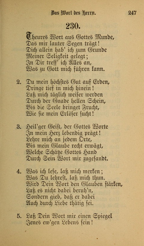 Die Glaubensharfe: Gesangbuch der deutschen Baptisten-Gemeinden. Herausgegeben auf Beschluß der Bundeskonferenz der Deutchen Baptisten-Gemeinden von America page 247