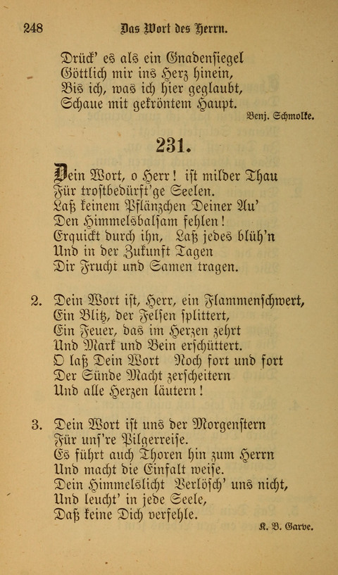 Die Glaubensharfe: Gesangbuch der deutschen Baptisten-Gemeinden. Herausgegeben auf Beschluß der Bundeskonferenz der Deutchen Baptisten-Gemeinden von America page 248