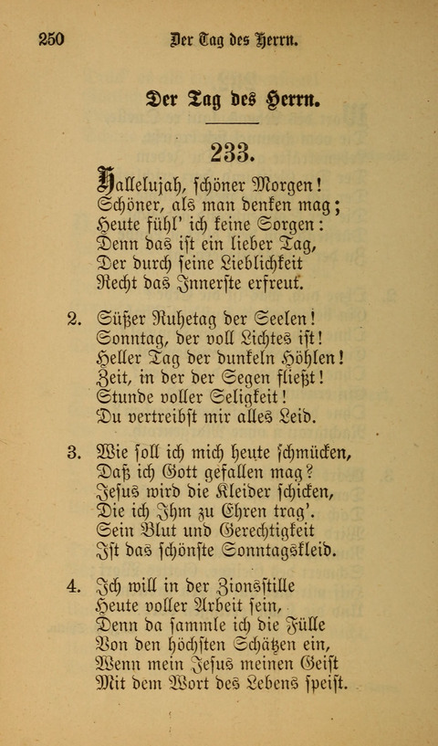 Die Glaubensharfe: Gesangbuch der deutschen Baptisten-Gemeinden. Herausgegeben auf Beschluß der Bundeskonferenz der Deutchen Baptisten-Gemeinden von America page 250