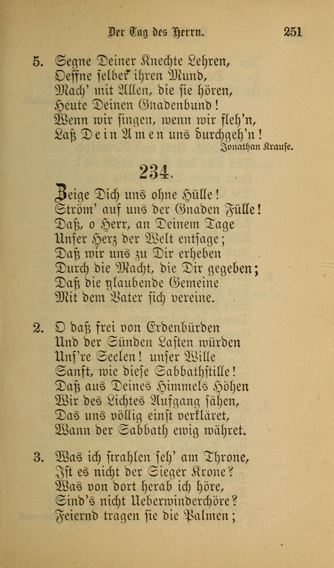 Die Glaubensharfe: Gesangbuch der deutschen Baptisten-Gemeinden. Herausgegeben auf Beschluß der Bundeskonferenz der Deutchen Baptisten-Gemeinden von America page 251