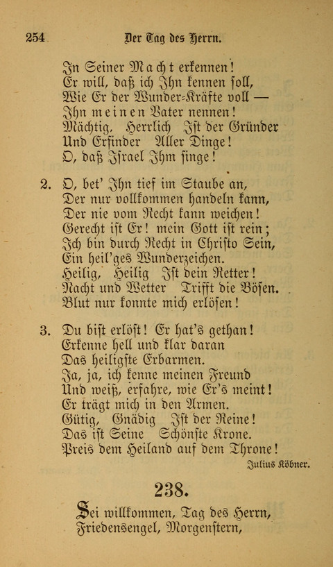 Die Glaubensharfe: Gesangbuch der deutschen Baptisten-Gemeinden. Herausgegeben auf Beschluß der Bundeskonferenz der Deutchen Baptisten-Gemeinden von America page 254