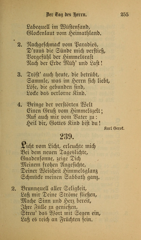 Die Glaubensharfe: Gesangbuch der deutschen Baptisten-Gemeinden. Herausgegeben auf Beschluß der Bundeskonferenz der Deutchen Baptisten-Gemeinden von America page 255