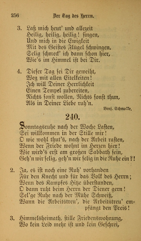 Die Glaubensharfe: Gesangbuch der deutschen Baptisten-Gemeinden. Herausgegeben auf Beschluß der Bundeskonferenz der Deutchen Baptisten-Gemeinden von America page 256