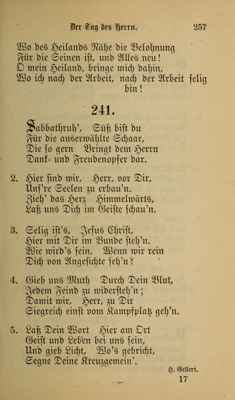 Die Glaubensharfe: Gesangbuch der deutschen Baptisten-Gemeinden. Herausgegeben auf Beschluß der Bundeskonferenz der Deutchen Baptisten-Gemeinden von America page 257