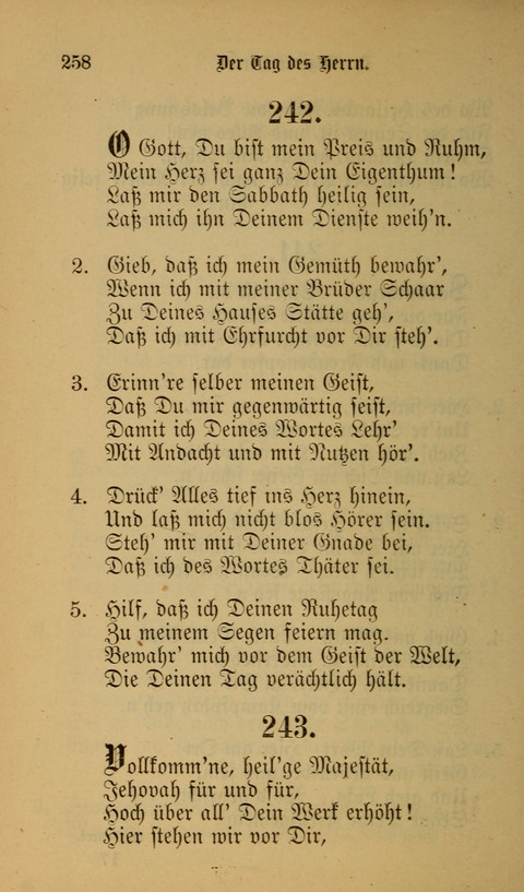 Die Glaubensharfe: Gesangbuch der deutschen Baptisten-Gemeinden. Herausgegeben auf Beschluß der Bundeskonferenz der Deutchen Baptisten-Gemeinden von America page 258