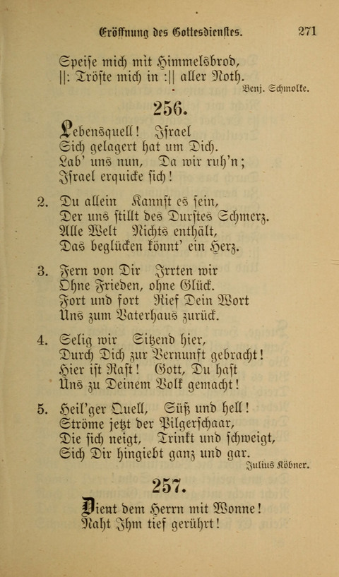 Die Glaubensharfe: Gesangbuch der deutschen Baptisten-Gemeinden. Herausgegeben auf Beschluß der Bundeskonferenz der Deutchen Baptisten-Gemeinden von America page 271