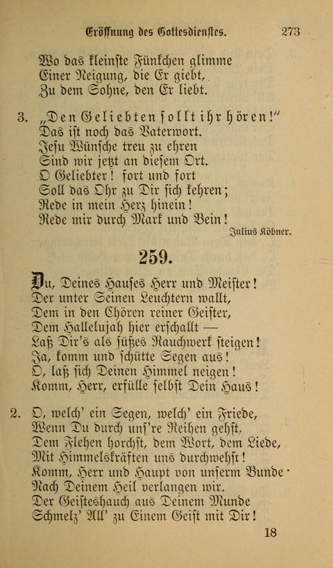 Die Glaubensharfe: Gesangbuch der deutschen Baptisten-Gemeinden. Herausgegeben auf Beschluß der Bundeskonferenz der Deutchen Baptisten-Gemeinden von America page 273