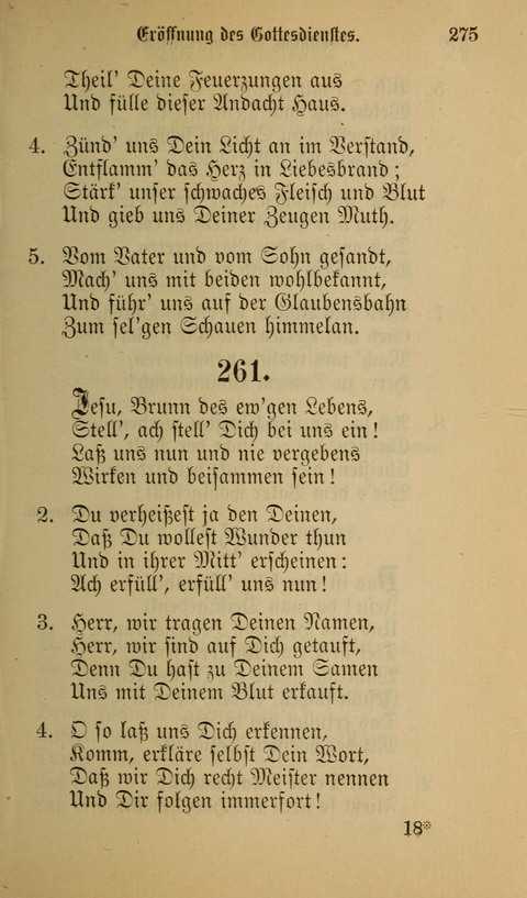 Die Glaubensharfe: Gesangbuch der deutschen Baptisten-Gemeinden. Herausgegeben auf Beschluß der Bundeskonferenz der Deutchen Baptisten-Gemeinden von America page 275