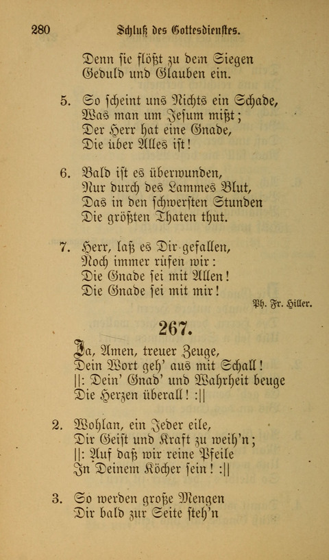 Die Glaubensharfe: Gesangbuch der deutschen Baptisten-Gemeinden. Herausgegeben auf Beschluß der Bundeskonferenz der Deutchen Baptisten-Gemeinden von America page 280